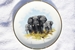 David Shepherd 1990 A set of 8 wildlife studies on plates £45 each : Elephant